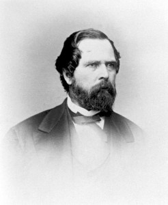 John Bidwell in 1867, at the time he was courting Annie.
