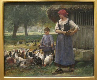 Farm_Girl_Feeding_Chickens